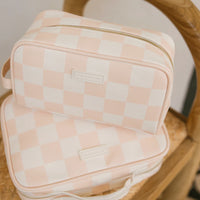 Fox + Fallow | Salmon Check Wash Bag