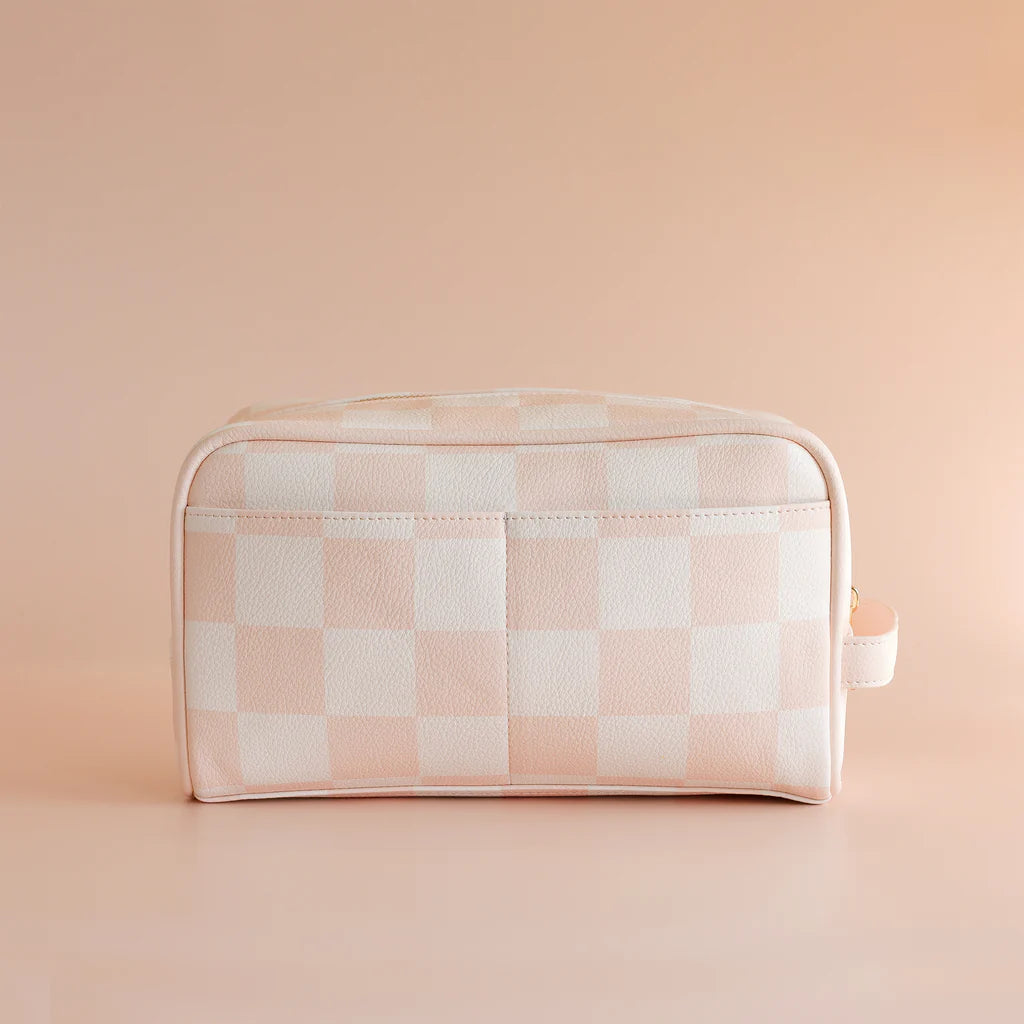 Fox + Fallow | Salmon Check Wash Bag