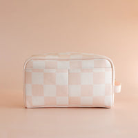 Fox + Fallow | Salmon Check Wash Bag