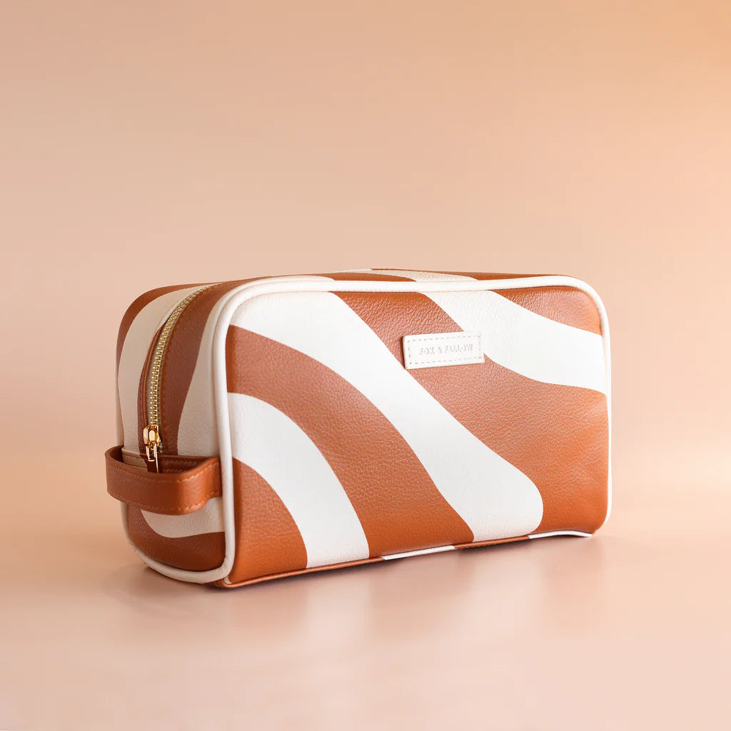 Fox + Fallow | Rust Swirl Wash Bag