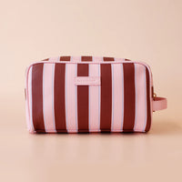 Fox + Fallow | Burgundy Stripe Wash Bag
