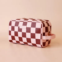 Fox + Fallow | Cherry Check Wash Bag