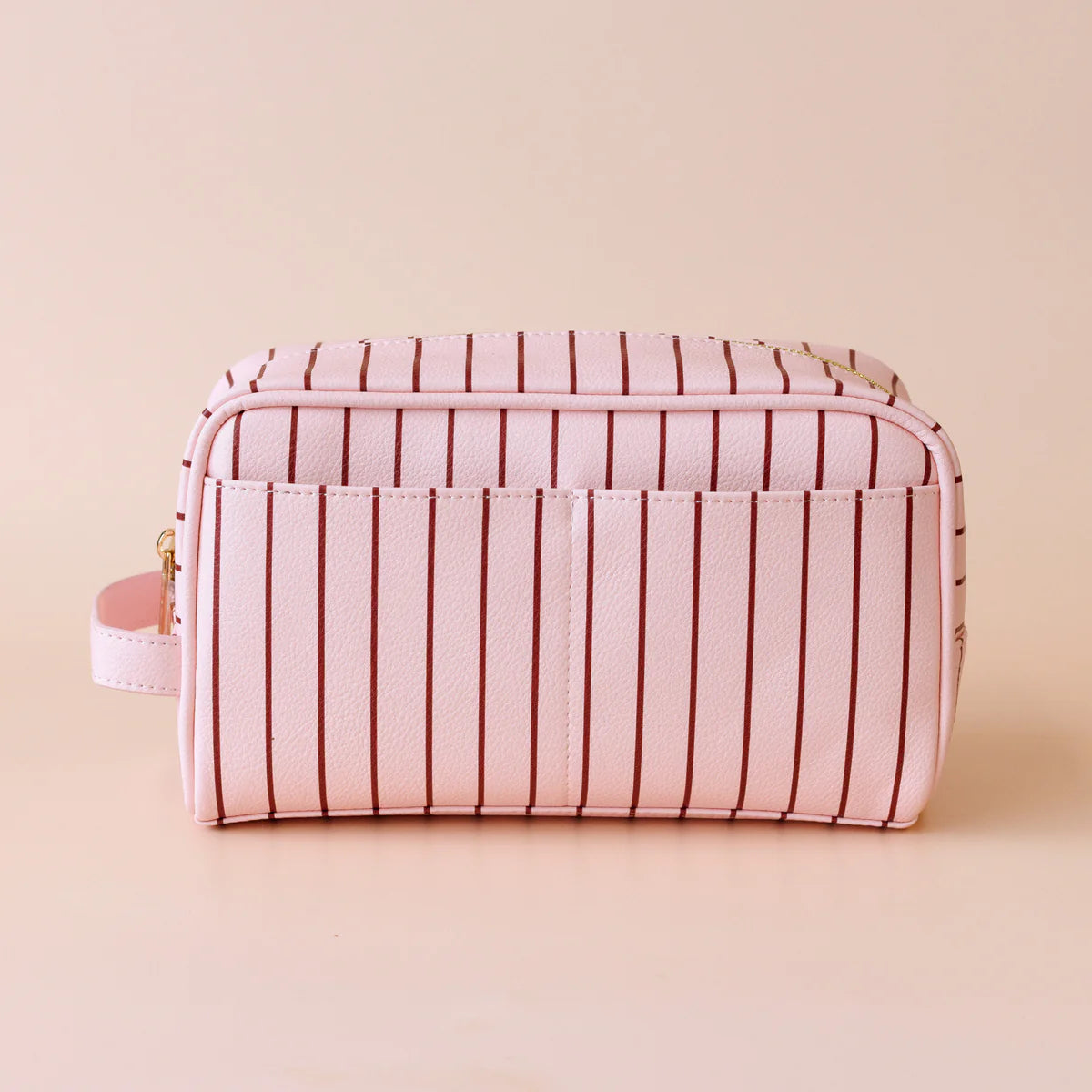 Fox + Fallow | Rosé Pinstripe Wash Bag