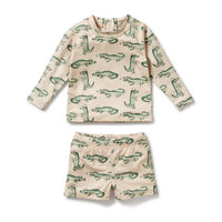 Wilson + Frenchy | Little Croc Rashie Swim Set