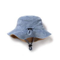 Wilson + Frenchy | Dusty Blue Organic Terry Sun Hat