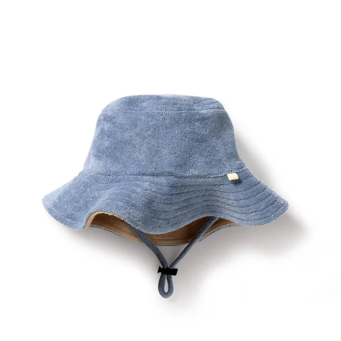 Wilson + Frenchy | Dusty Blue Organic Terry Sun Hat