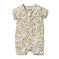 Wilson + Frenchy | Little Meadow Organic Boyleg Zipsuit