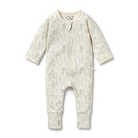 Wilson + Frenchy | New Leaf Organic Zipsuit with feet