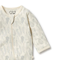 Wilson + Frenchy | New Leaf Organic Zipsuit with feet