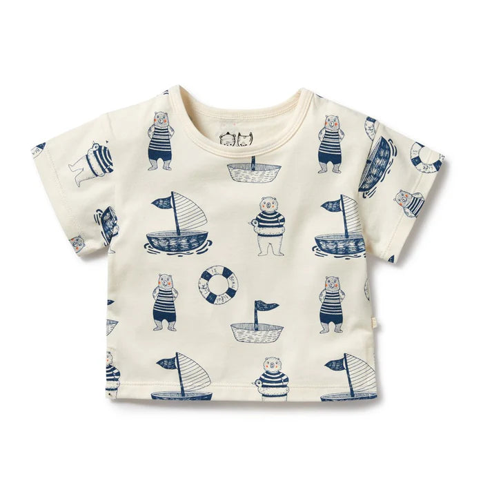 Wilson + Frenchy | Nautical Bear Organic Tee