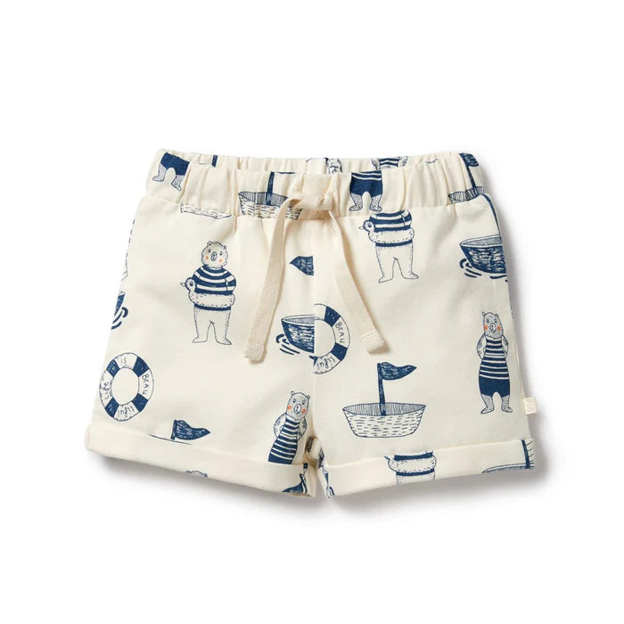 Wilson + Frenchy | Nautical Bear Organic Short