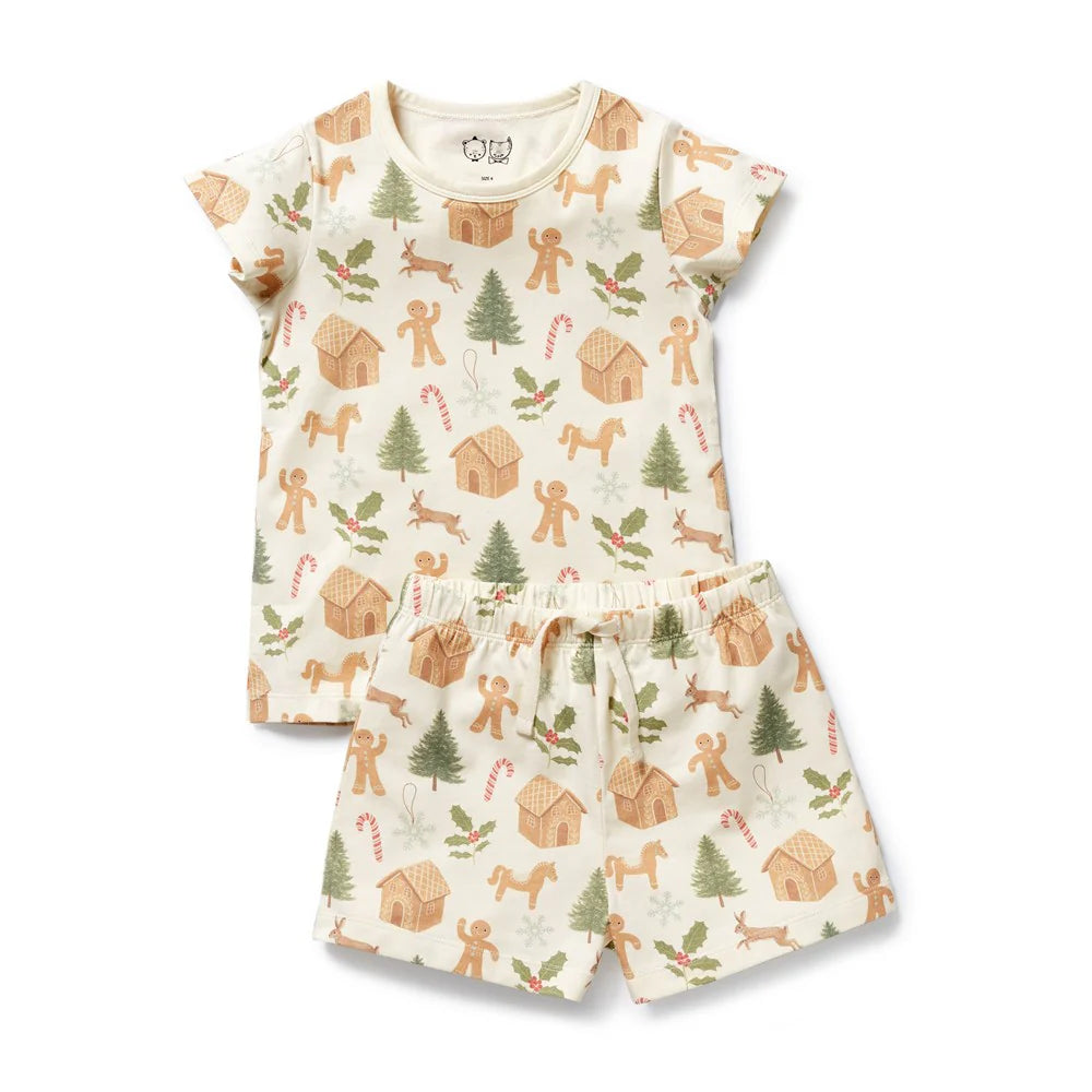 Wilson + Frenchy | Holly Jolly Magic Organic Short-Sleeved Pyjamas