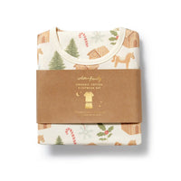 Wilson + Frenchy | Holly Jolly Magic Organic Short-Sleeved Pyjamas
