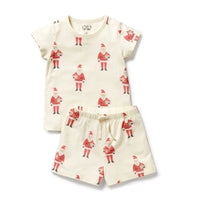 Wilson + Frenchy | Ho Ho Ho Organic Short-Sleeved Pyjamas