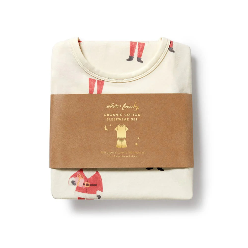 Wilson + Frenchy | Ho Ho Ho Organic Short-Sleeved Pyjamas