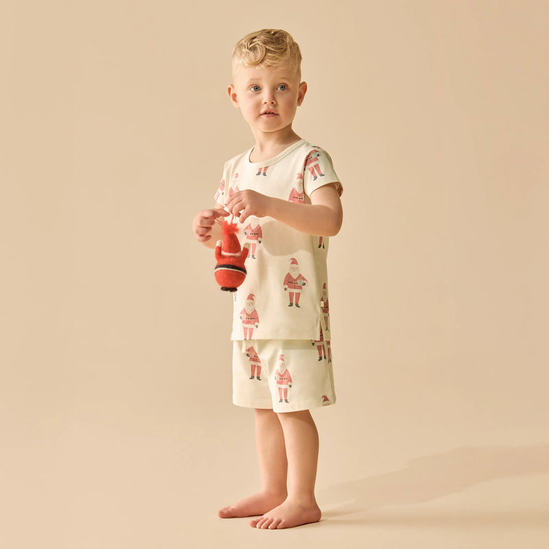 Wilson + Frenchy | Ho Ho Ho Organic Short-Sleeved Pyjamas