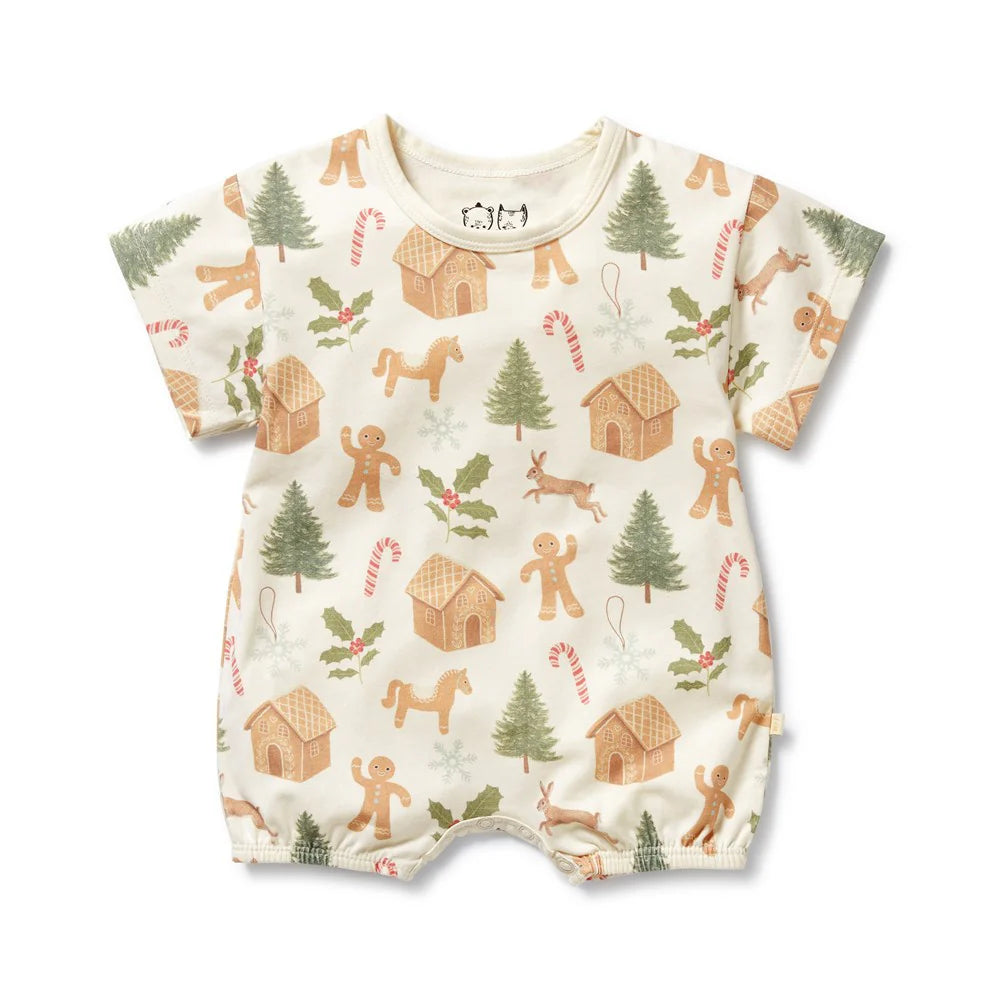 Wilson + Frenchy | Holly Jolly Magic Organic Growsuit