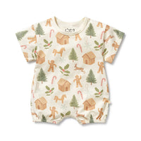 Wilson + Frenchy | Holly Jolly Magic Organic Growsuit