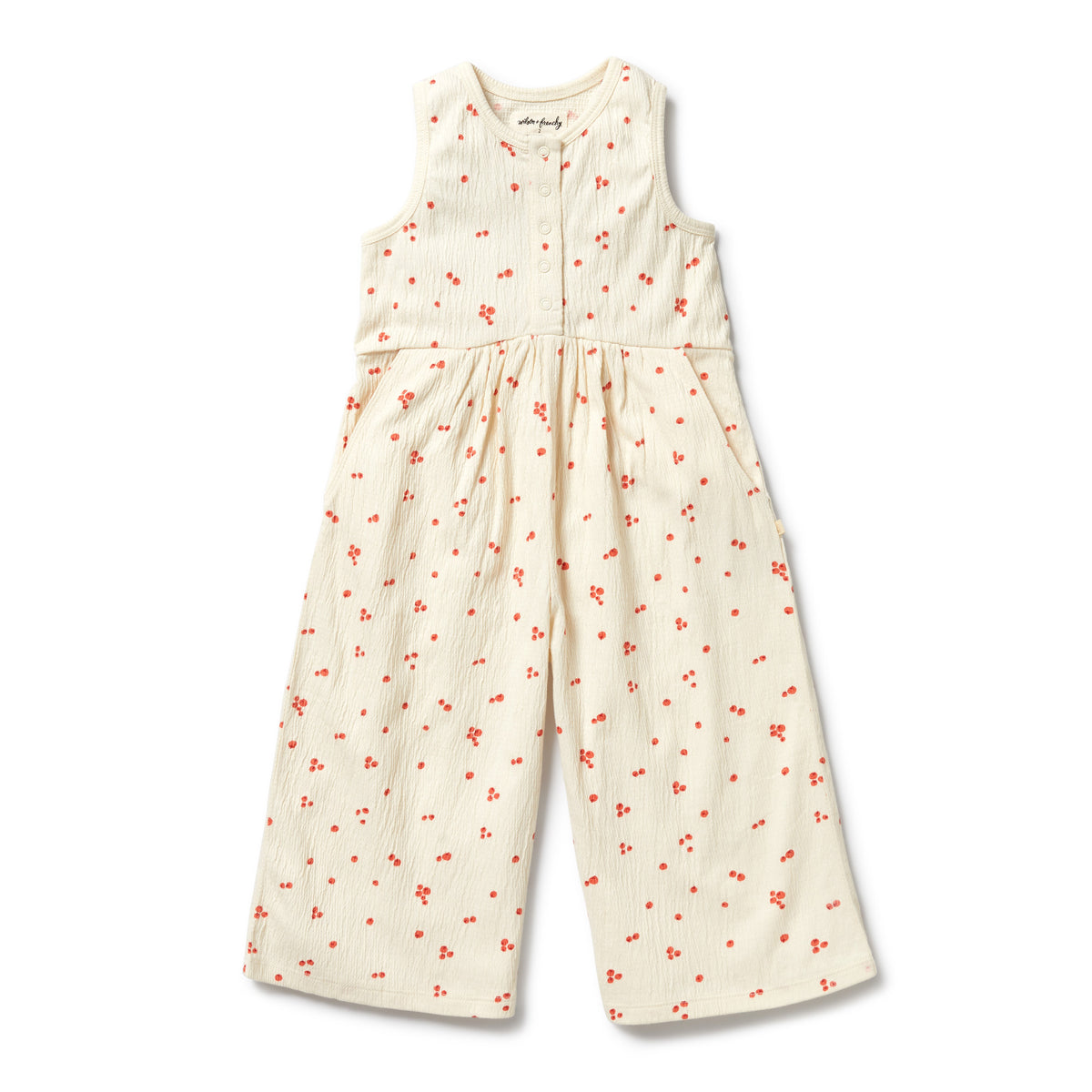 Wilson + Frenchy | Jolly Holly Organic Crinkle Jumpsuit