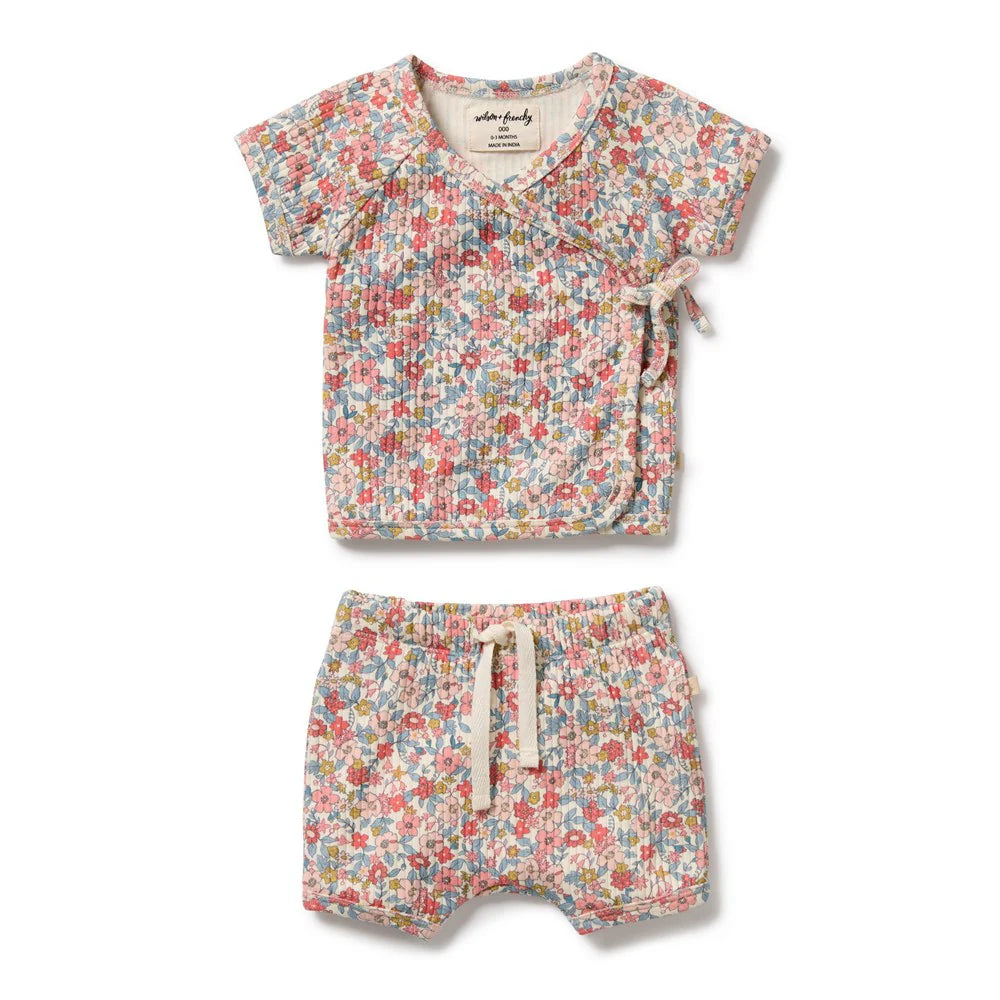 Wilson + Frenchy | Summer Bloom Organic Kimono Set