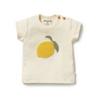 Wilson + Frenchy | Lemon Leaf Embroidered Organic Tee