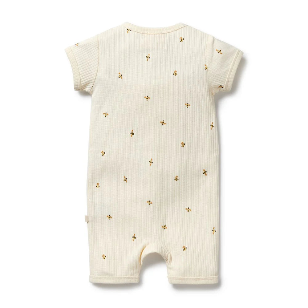 Wilson + Frenchy | Bee Mine Organic Boyleg Zipsuit