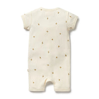 Wilson + Frenchy | Bee Mine Organic Boyleg Zipsuit