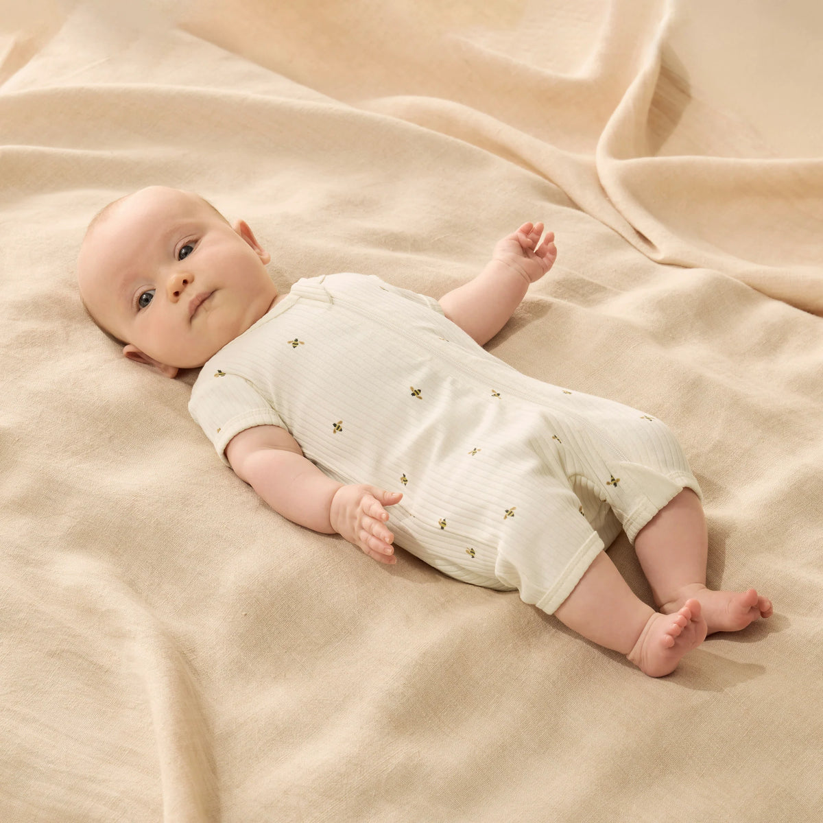 Wilson + Frenchy | Bee Mine Organic Boyleg Zipsuit
