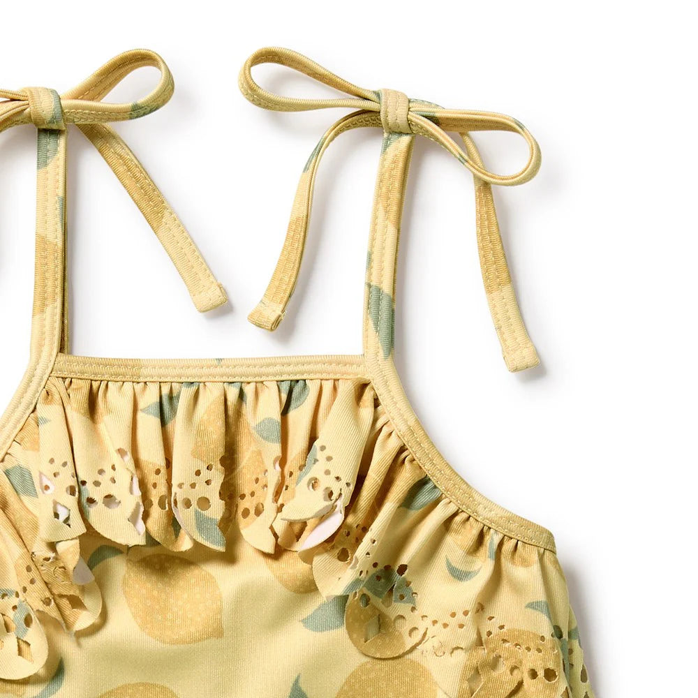 Wilson + Frenchy | Lemon Drop Cutwork Swimsuit