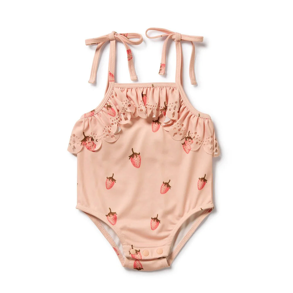 Wilson + Frenchy | Strawberry Kisses Cutwork Swimsuit