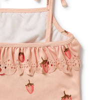 Wilson + Frenchy | Strawberry Kisses Cutwork Swimsuit