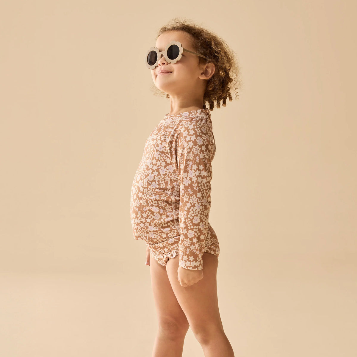 Wilson + Frenchy | Hazel Floral Cutwork Rashie Swimset