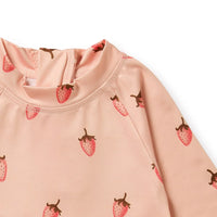 Wilson + Frenchy | Strawberry Kisses Cutwork Rashie Swimset