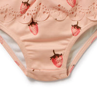Wilson + Frenchy | Strawberry Kisses Cutwork Rashie Swimset