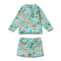Wilson + Frenchy | Sun, Surf & Sea Rashie Swim Set