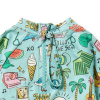Wilson + Frenchy | Sun, Surf & Sea Rashie Swim Set