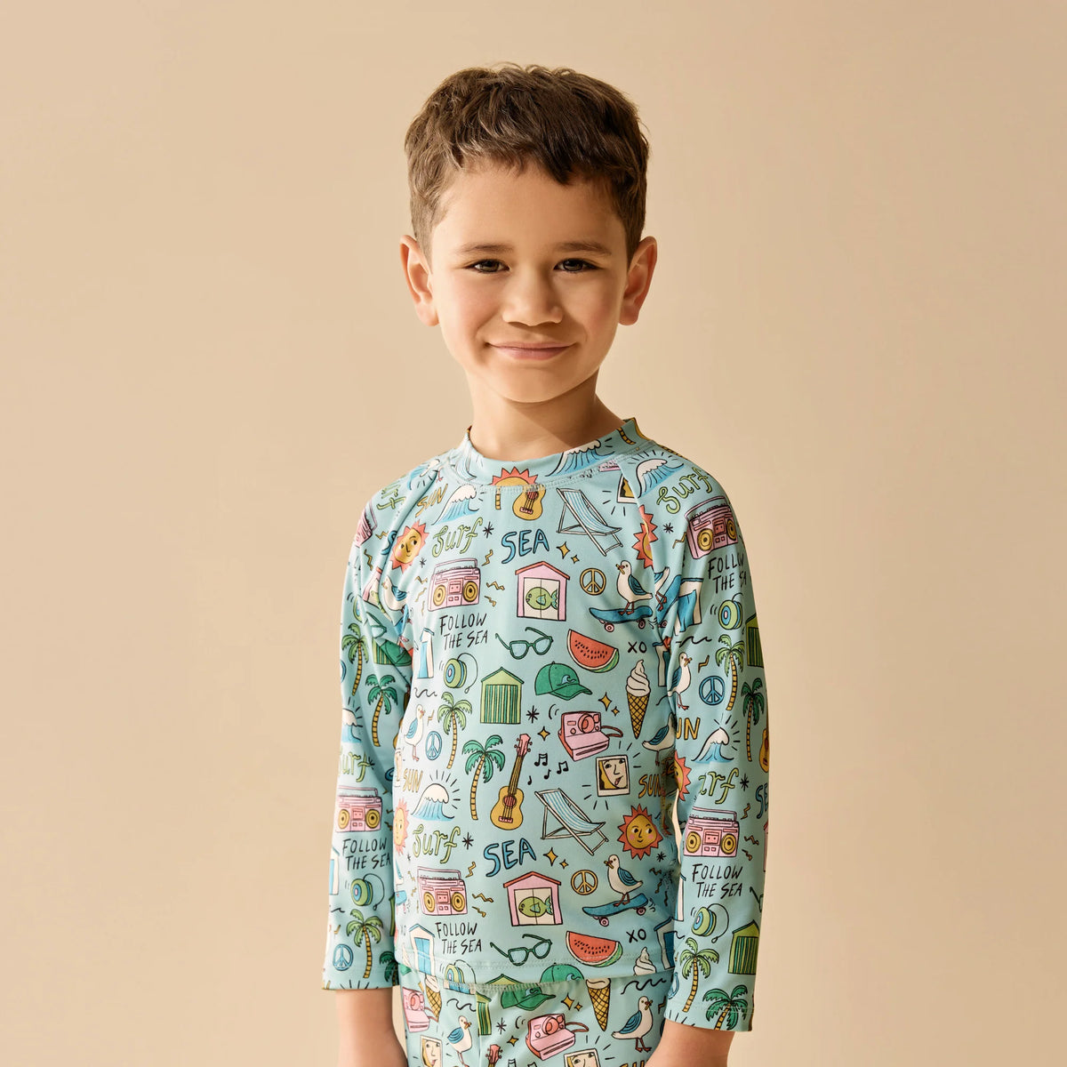 Wilson + Frenchy | Sun, Surf & Sea Rashie Swim Set