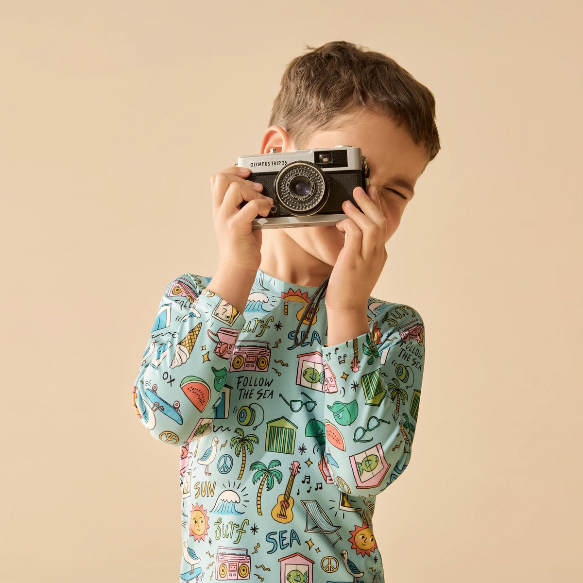 Wilson + Frenchy | Sun, Surf & Sea Rashie Swim Set