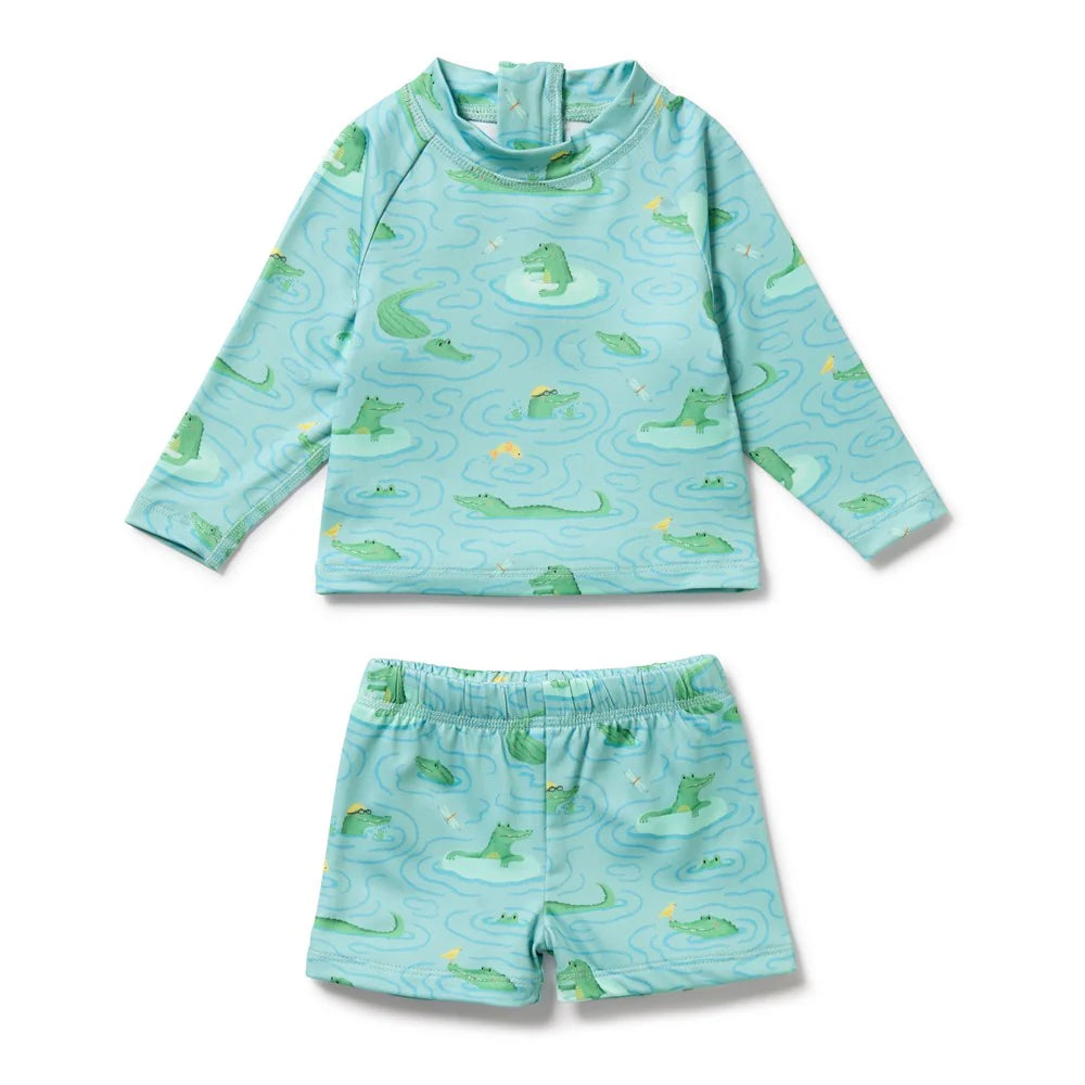 Wilson + Frenchy | Sunny Scales Rashie Swim Set