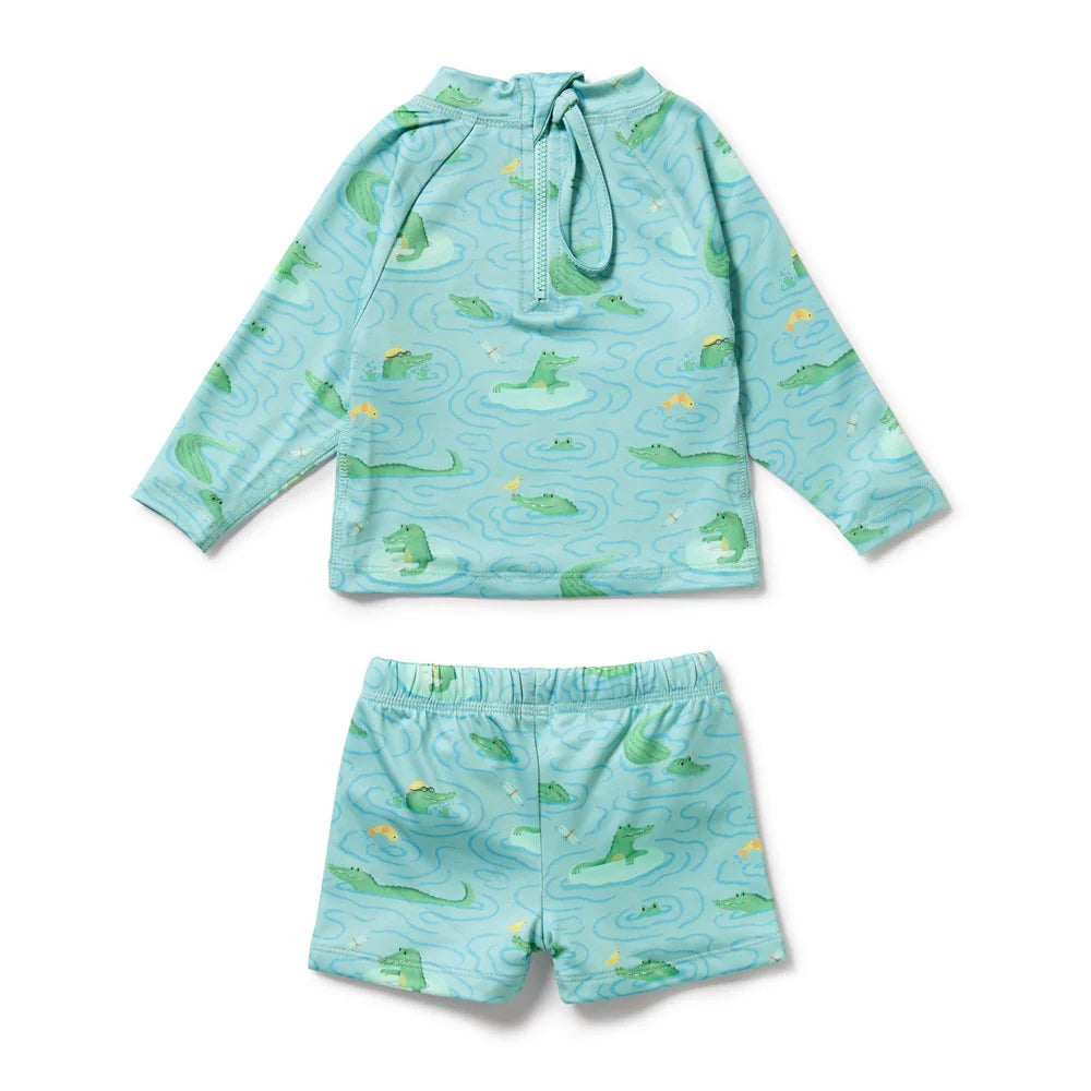 Wilson + Frenchy | Sunny Scales Rashie Swim Set