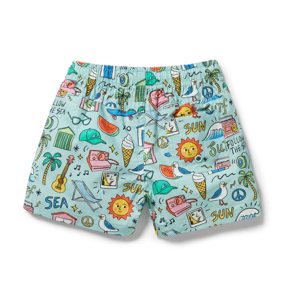 Wilson & Frenchy | Sun Surf & Sea Swim Board Short