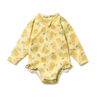 Wilson + Frenchy | Lemon Drop Long Sleeved Swim Suit