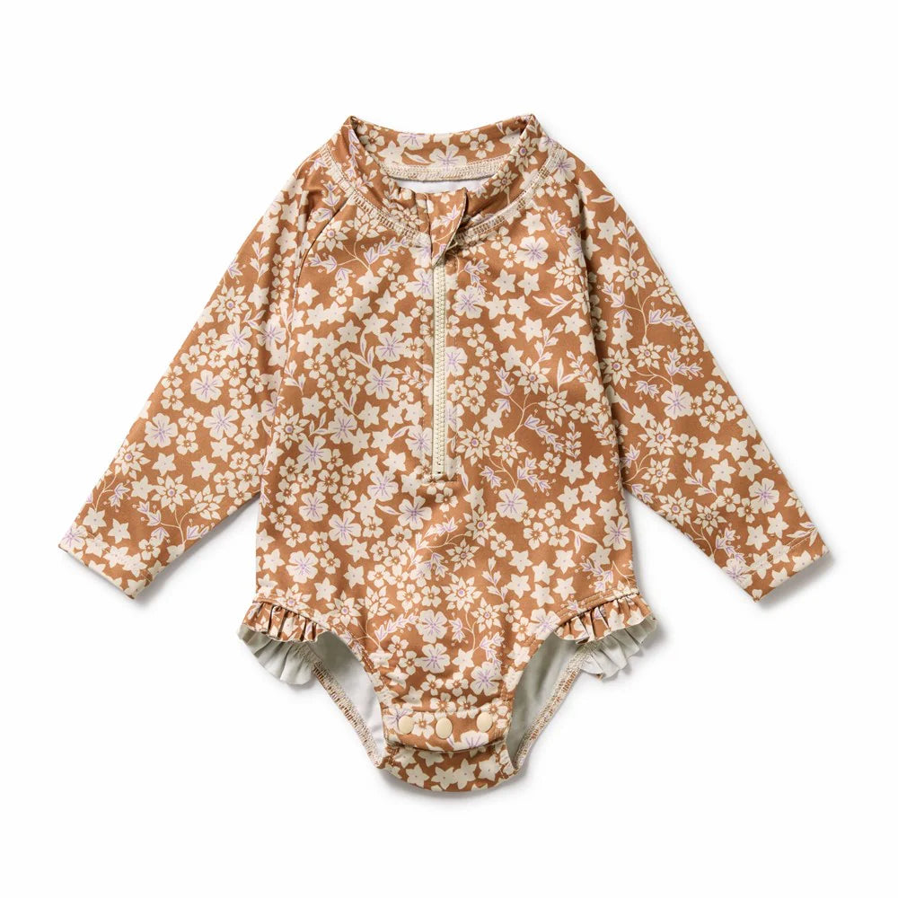 Wilson + Frenchy | Hazel Floral Long Sleeved Swim Suit