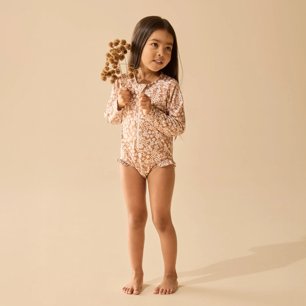 Wilson + Frenchy | Hazel Floral Long Sleeved Swim Suit