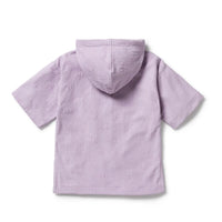 Wilson + Frenchy | Lavender Shells Organic Terry Hooded Towel