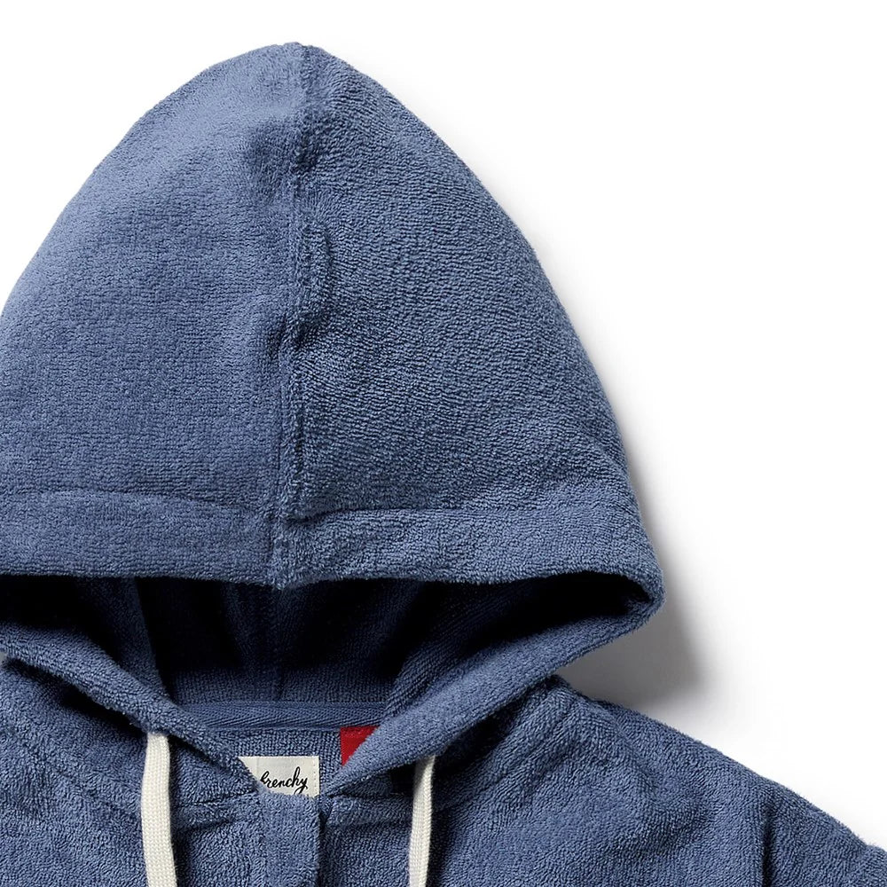 Wilson + Frenchy | Deep Blue Organic Terry Hooded Towel