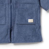 Wilson + Frenchy | Deep Blue Organic Terry Hooded Towel