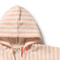 Wilson + Frenchy | Strawberry Wave Organic Terry Hooded Poncho