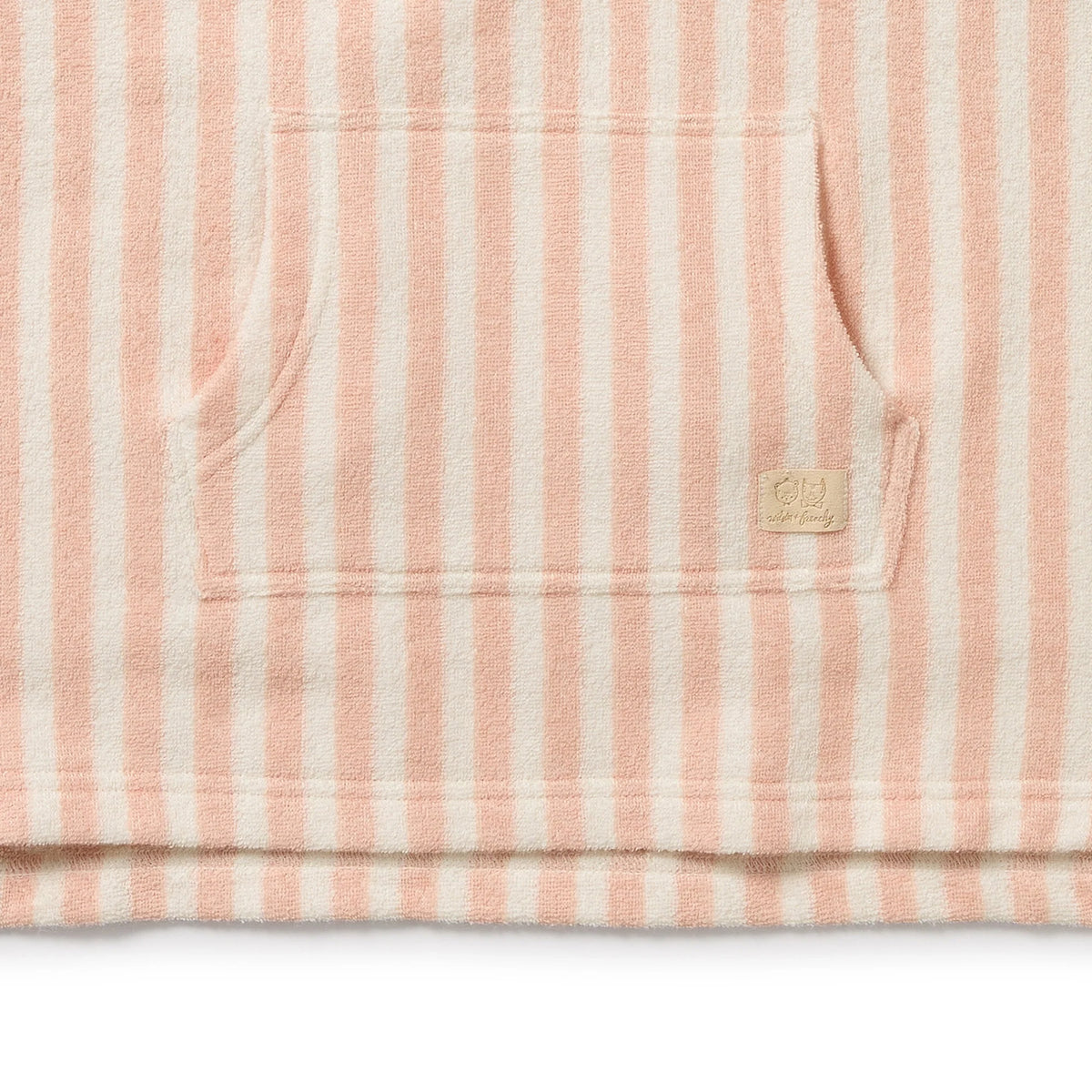 Wilson + Frenchy | Strawberry Wave Organic Terry Hooded Poncho