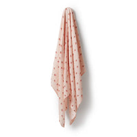 Wilson + Frenchy | Strawberry Kisses Organic Muslin Wrap